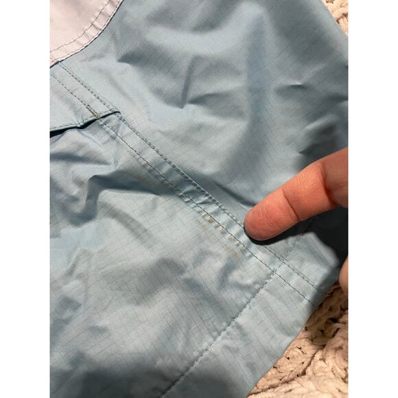 LL Bean Rain Coat Wind Breaker Lightweight Hooded Girls Medium 10-12 Blue 0 BVS1 - Picture 14 of 16